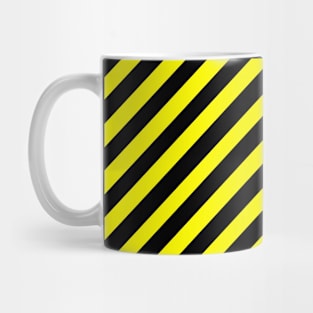 Abstract Black and Yellow striped background Mug